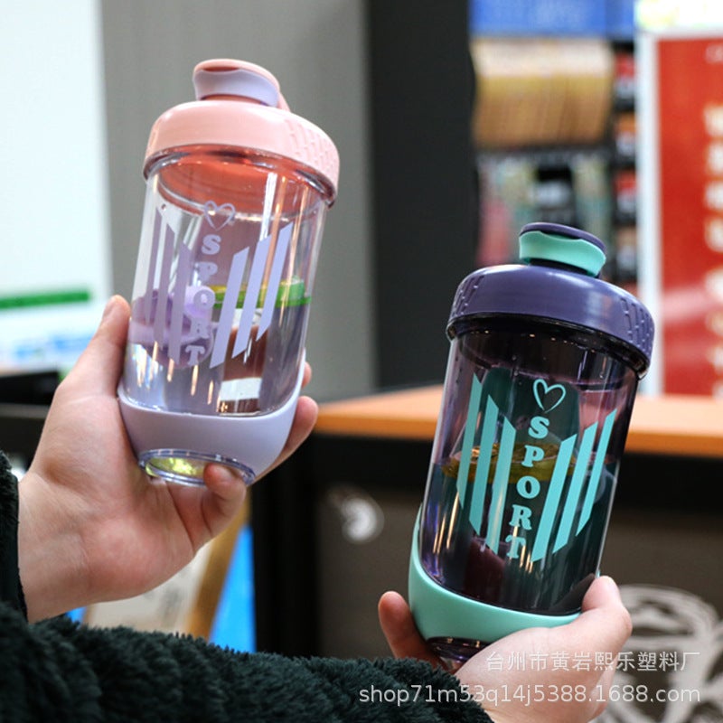 590Ml Shake Cup Sports Fitness Protein Powder Mixing Cup Milkshake Cup Portable Plastic Shake Cup With Rope Scale - Image 5