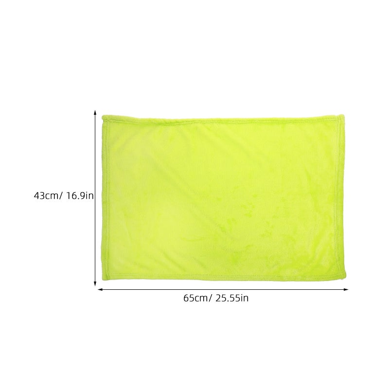2pcs Gorgeous Flannel Fleece Pet Blanket Cozy Towel Color Pet Blanket(Fruit Green) - Image 3