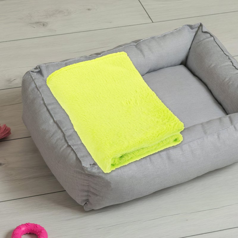2pcs Gorgeous Flannel Fleece Pet Blanket Cozy Towel Color Pet Blanket(Fruit Green) - Image 2