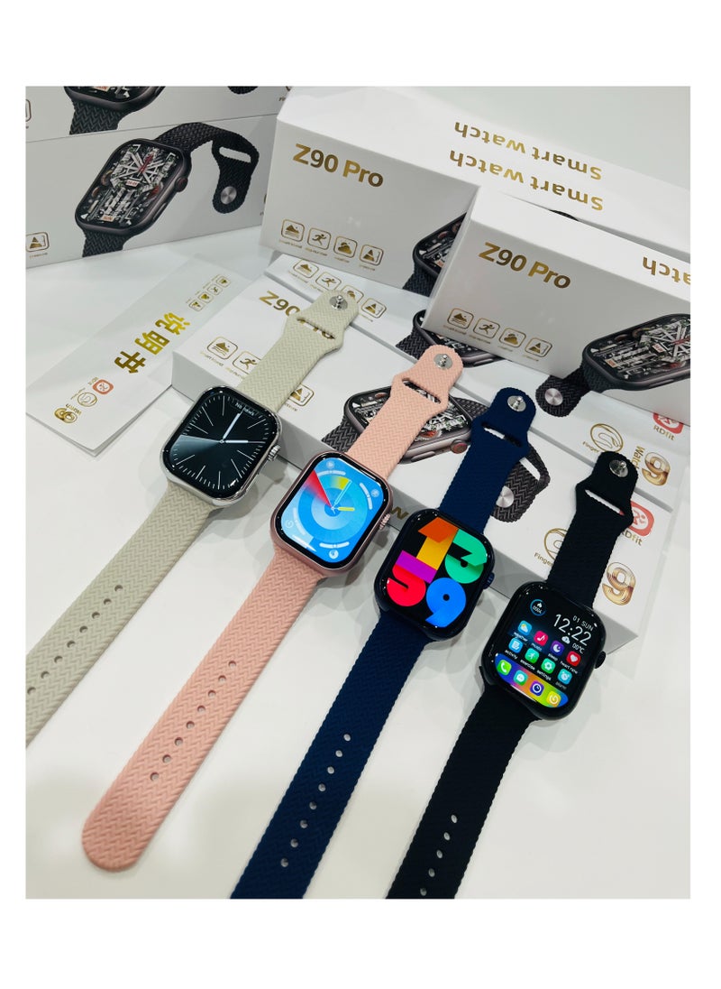 dida-cosmos - Z90 Pro Intelligent Heart Rate Monitoring Sports Wristband Smartwatch Black with Bluetooth Make/Answer Calls Fitness Modes and Sleep Modes Multi-app Message Reminder Multi Language - Image 1
