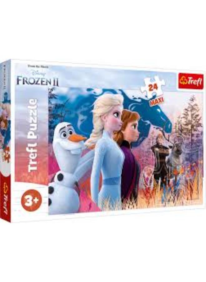 Trefl Puzzles - "24 Maxi" - Magical journey / Disney Frozen 2