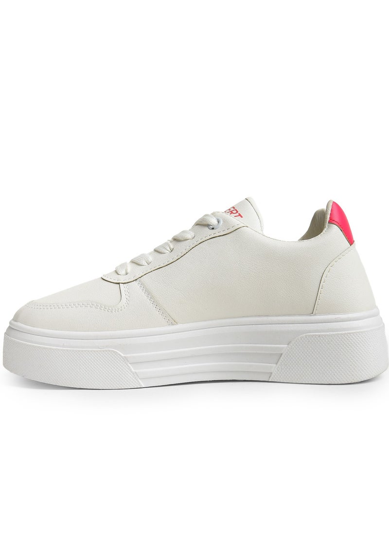 Desert - Chic And Comfy , Women's Side Colored Flat Sneakers - Image 1