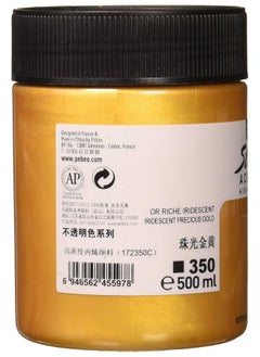 Pebeo Studio Acrylics Hv 500 Ml Precious Gold 16.9 Fl Oz (Pack Of 1)  - Image 3
