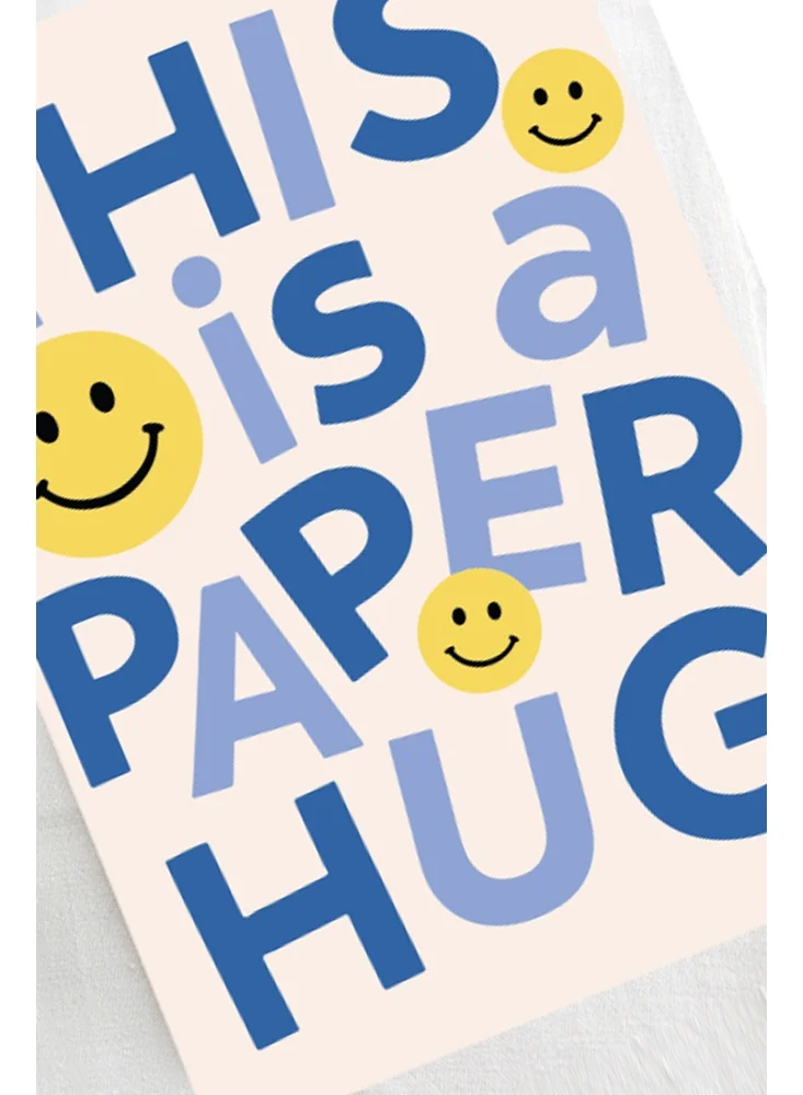 Share the Love Paper Hug Greeting Card – Feel Good Comfort Card for Friend, Family, Colleague, Get Well Soon, Sympathy, Thinking of You, Support & Encouragement