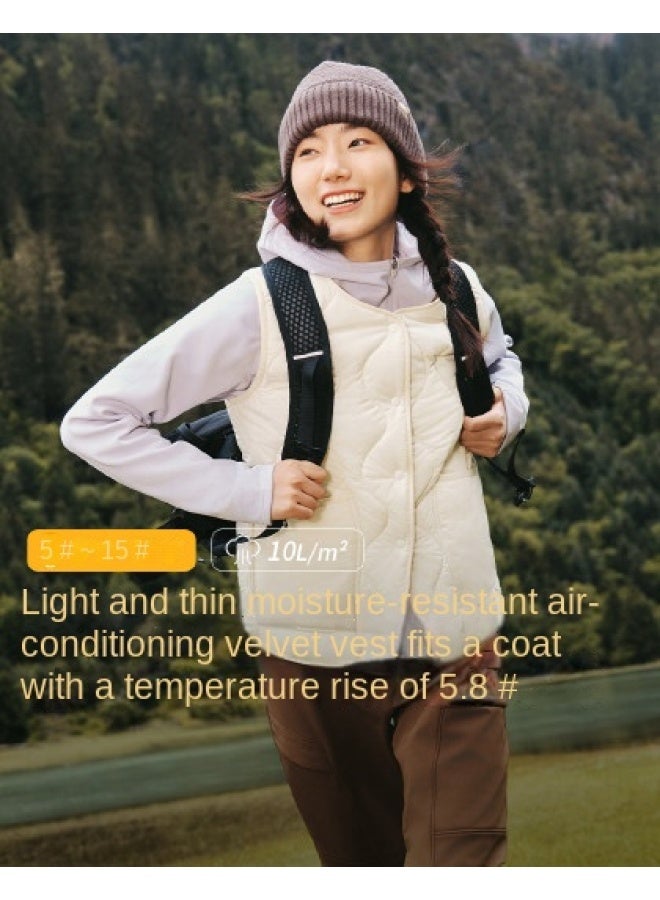 Casual And Versatile】women's Autumn And Winter Fleece Vests, Layered Without Bulk, Slimming And Warm Waistcoat Outerwear For Women - Image 1