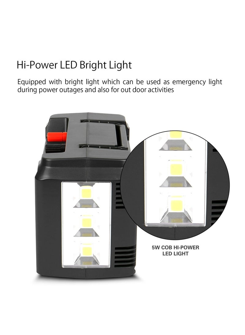 Mr. Light - 7000mAH Portable Power Station With 4 Bulbs And Solar Panel Power Adapter Hi Power LED Bright Light - Image 1