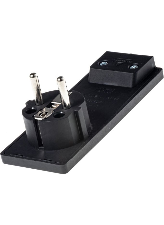 Tek-İş Single-Work Plug Flat Grounded Plug Black  - Image 1