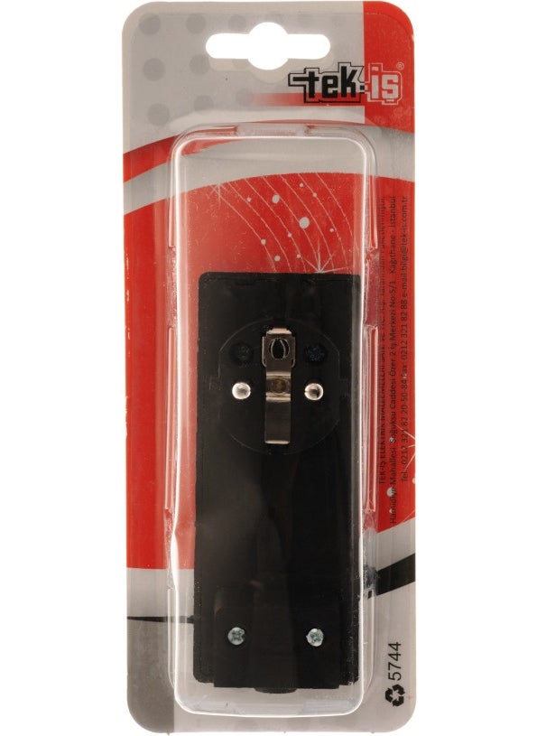 Tek-İş Single-Work Plug Flat Grounded Plug Black  - Image 5