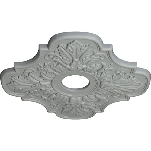 Ekena Millwork 17 3/4"OD x 3 3/4"ID x 1"P ميدالية سقف بيرالتا (تناسب الأغطية حتى 4 5/8") - Image 2