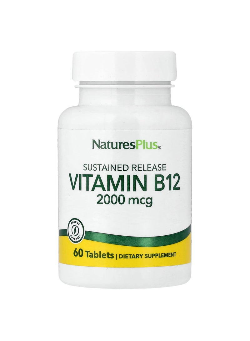 NaturesPlus Vitamin B12, Sustained Release , 60 Tablets