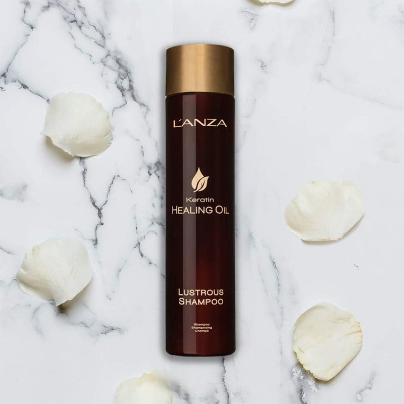 LANZA L'ANZA Keratin Healing Oil Lustrous Shampoo for Dry Damaged Hair, Moisture Shampoo Nourishes & Boosts Hair Shine & Strength, Sulfate Free, Cruelty Free Shampoo & Paraben Free Hair Care - Image 3