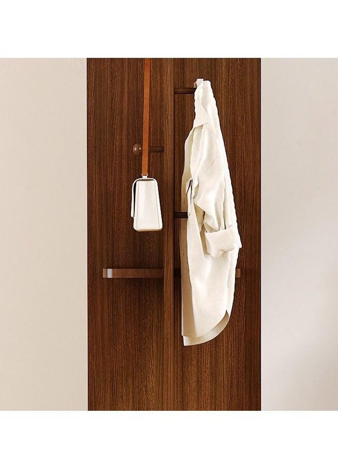 keke Antique-Style Rotating Full-Length Mirror with Integrated Coat & Storage Rack – Unique Shaped Floor Mirror for Bedroom & Living Room 40 width 160 Length White Color - Image 4