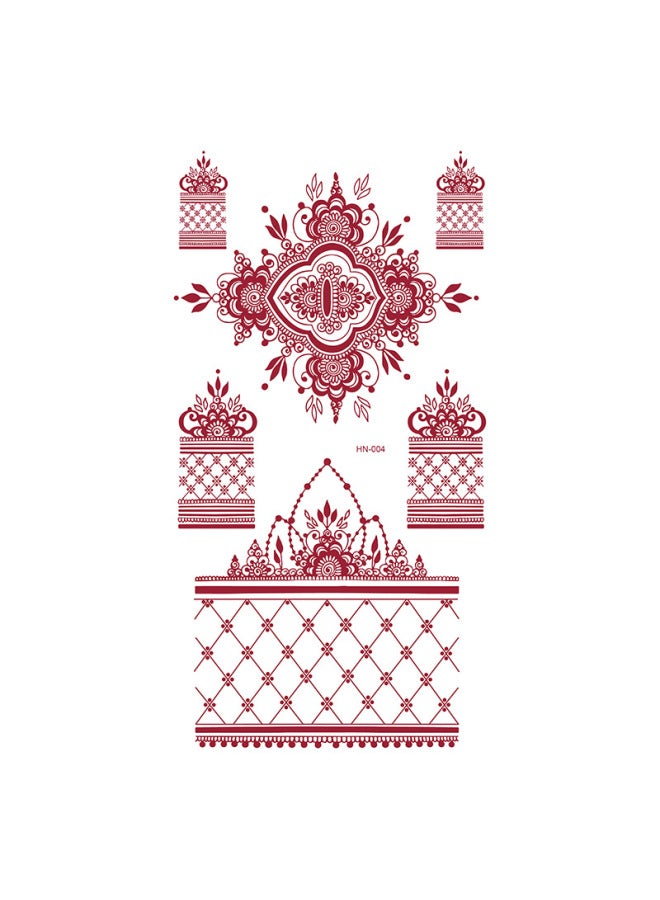 Mehendi Stickers Henna Mehendi stencil Tattoo Sticker for Hands Temporary Waterproof Mehndi Tattoo Body Art for Women & Girls - Image 1