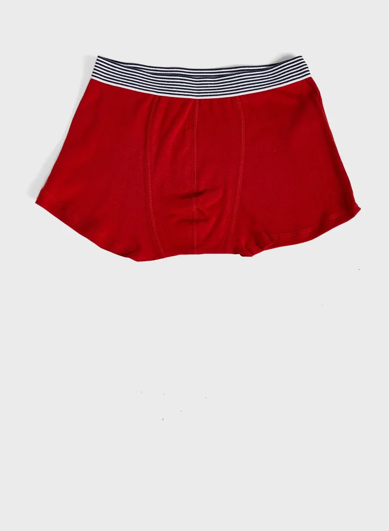 Petit Bateau Kids 3 Pack Assorted Boxer