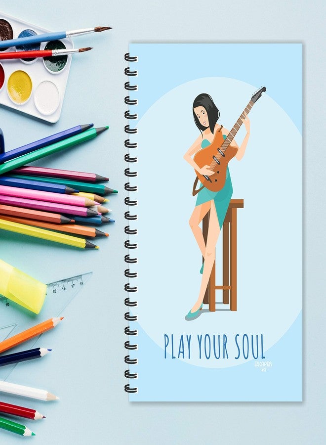 ESCAPER Play Your Soul Diary | Ruled - A5 Size - 8.5 x 5.5 inches Designer Motivational Diary | Diary for Office | Diary for Gift - Image 5