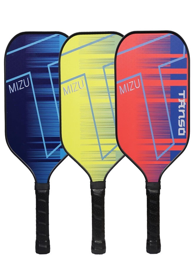 TANSO MIZU Fiberglass Pickleball Paddle with Free Paddle Cover (230 Grams, Polypropylene Honeycomb Core) - Lime Green - Image 5