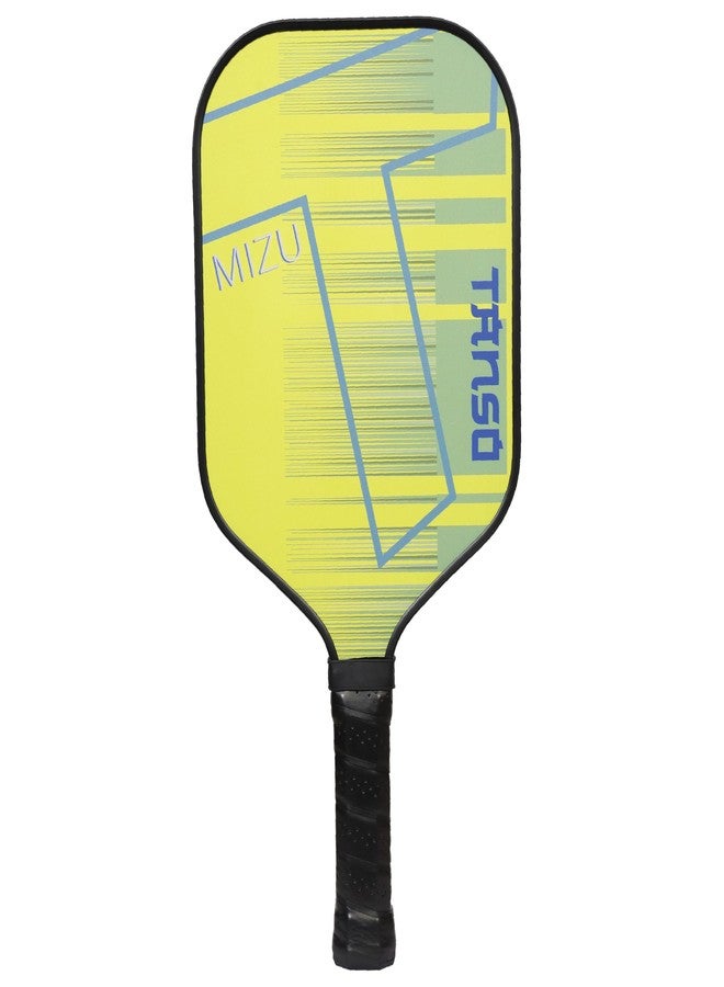 TANSO MIZU Fiberglass Pickleball Paddle with Free Paddle Cover (230 Grams, Polypropylene Honeycomb Core) - Lime Green - Image 1