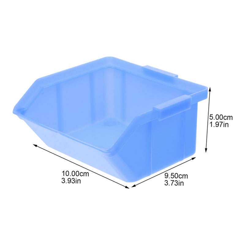 Cabilock 6 Piece Plastic Stacking Storage Bins Nesting Hardware Boxes - Image 3