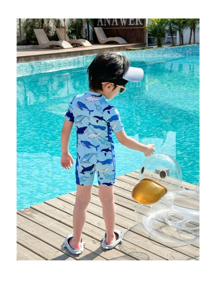 Boys' printed swimsuit romper - short sleeves (4-6 years) - Image 2