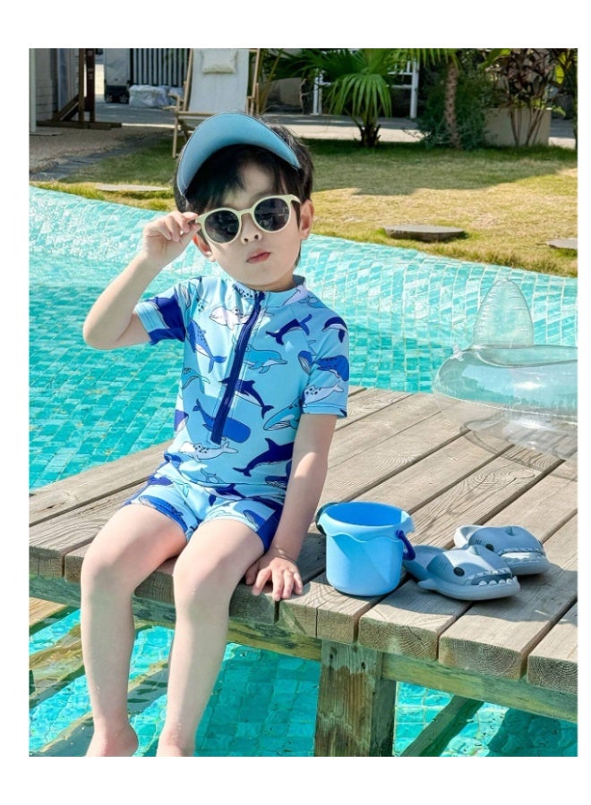 Boys' printed swimsuit romper - short sleeves (4-6 years) - Image 3