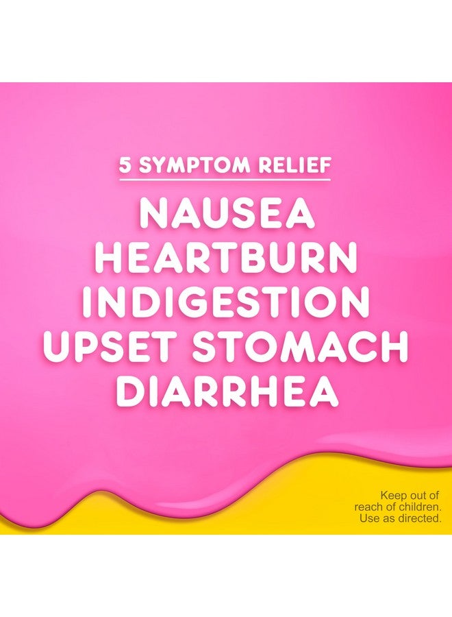 Pepto Bismol Chewable Tablets for Nausea, Heartburn, Indigestion, Upset Stomach, and Diarrhea - 5 Symptom Fast Relief, Original Flavor 12 ct - Image 4