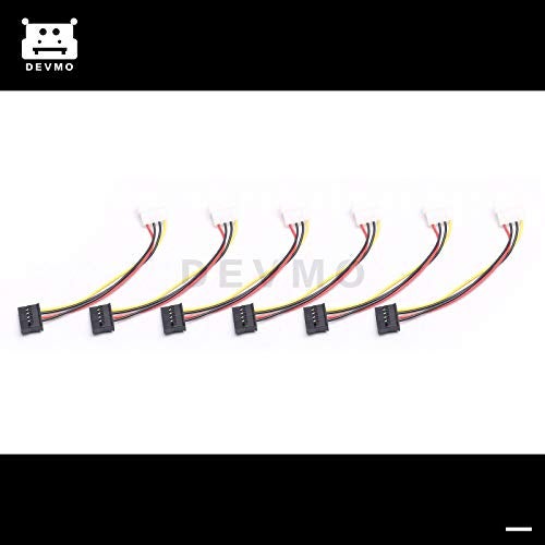 DEVMO 6X New IDEMolex 4Pin Male to Serial ATA SATA 15Pin Female Power Adapter Cable - Image 3