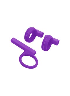 Children's Practice Chopsticks Ring Set Learning Device Baby's Holding Chopsticks Orthotic Device Baby's Training Chopsticks Finger Set Customization-Color:Purple
