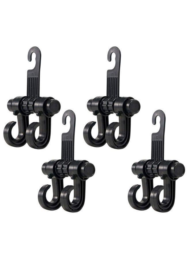 Generic Car Back Seat Hook, Headrest Hanger Clip Holder for Bag, Purse, Cloth & Grocery 4 Pieces  - Image 1