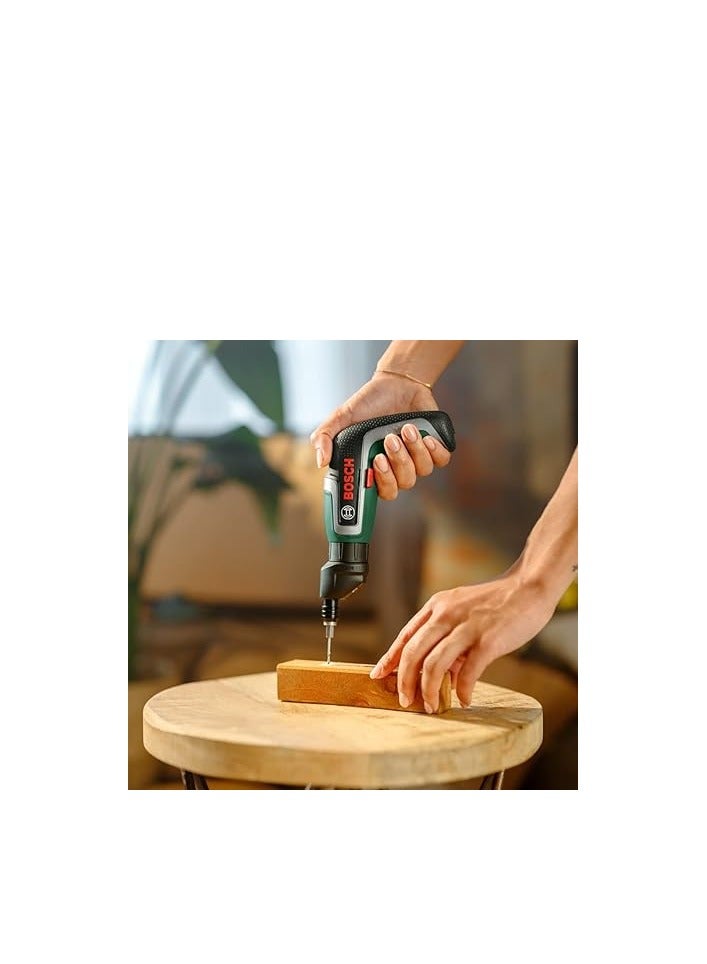 Bosch Compact Cordless Screwdriver IXO (7th Generation; 3.6V; 2.0Ah; 5.5Nm; Set incl. Angle-Screw and Off-Set Angle Attachments; with Micro-USB Cable; in Storage Box) - Image 5