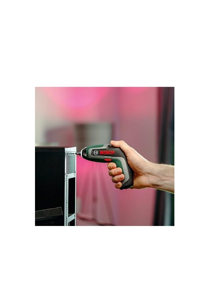 Bosch Compact Cordless Screwdriver IXO (7th Generation; 3.6V; 2.0Ah; 5.5Nm; Set incl. Angle-Screw and Off-Set Angle Attachments; with Micro-USB Cable; in Storage Box) - Image 4