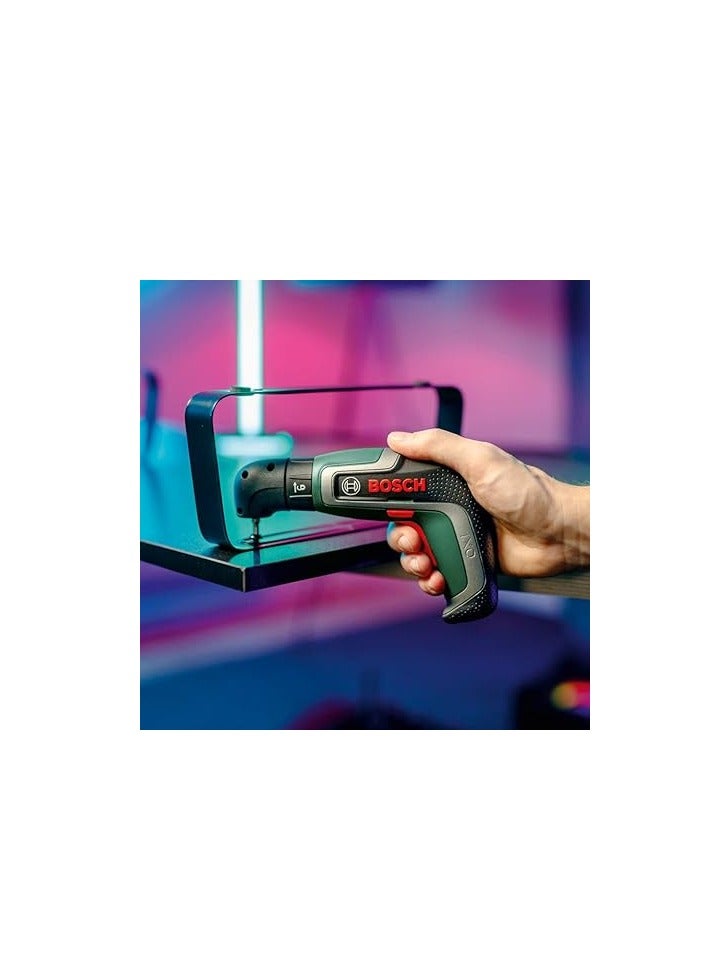 Bosch Compact Cordless Screwdriver IXO (7th Generation; 3.6V; 2.0Ah; 5.5Nm; Set incl. Angle-Screw and Off-Set Angle Attachments; with Micro-USB Cable; in Storage Box) - Image 3