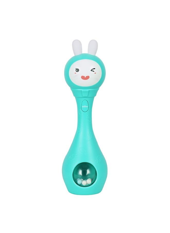 Be a better mom - Bunny Baby Rattle Shaker and Teether Toy – Electronic Rattle with Music & Light, 9 Color Learning and Educational Features for 0-12 Months – Ideal Gift for Newborns and Toddlers - Image 1