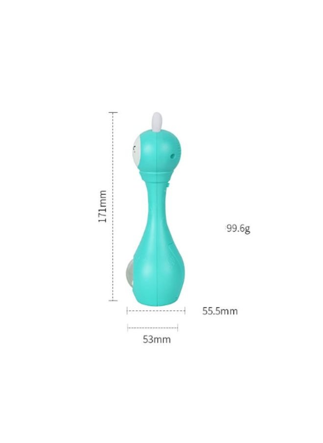Be a better mom - Bunny Baby Rattle Shaker and Teether Toy – Electronic Rattle with Music & Light, 9 Color Learning and Educational Features for 0-12 Months – Ideal Gift for Newborns and Toddlers - Image 1