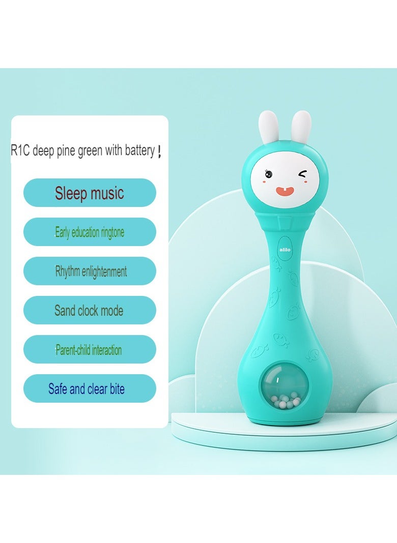 Be a better mom - Bunny Baby Rattle Shaker and Teether Toy – Electronic Rattle with Music & Light, 9 Color Learning and Educational Features for 0-12 Months – Ideal Gift for Newborns and Toddlers - Image 1