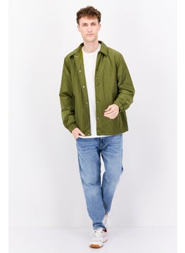 Esprit x Rest and Recreation Men Solid Bomber Jacket, Olive  - Image 4