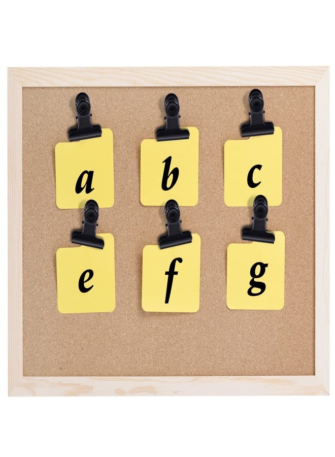 favide 30 Pieces Push Pins Clips, Heavy Duty Clips with Pins for Cork Boards, Bulletin Boards and Cubicle Walls, Pinning No Holes for Paper, Creative Paper Clips with Craft Projects for Offices School, Black - Image 4
