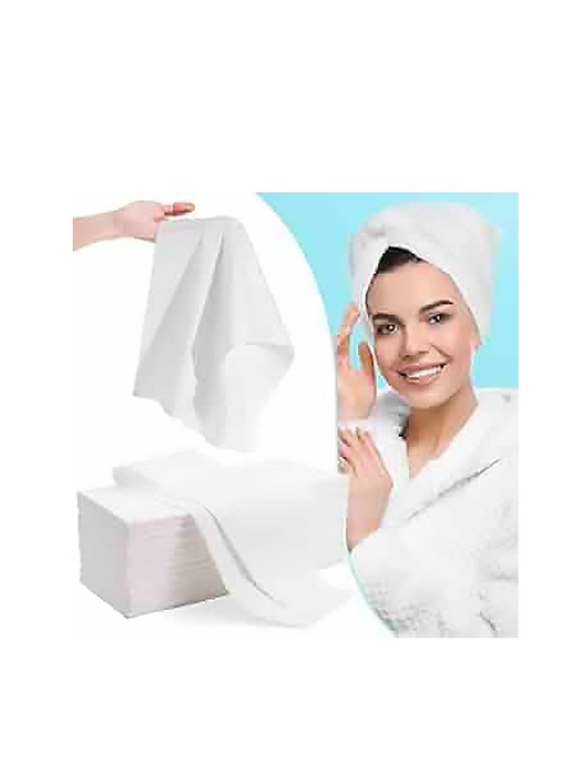 5-Pieces Disposable Bath Towel White 70x140cm - Image 2