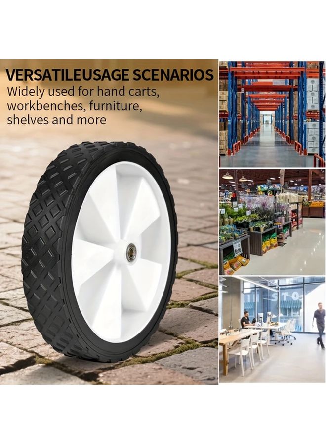7 48 Inches All Terrain Solid Wheels With 2 Bearings For Handcarts Camping Carts - Image 5