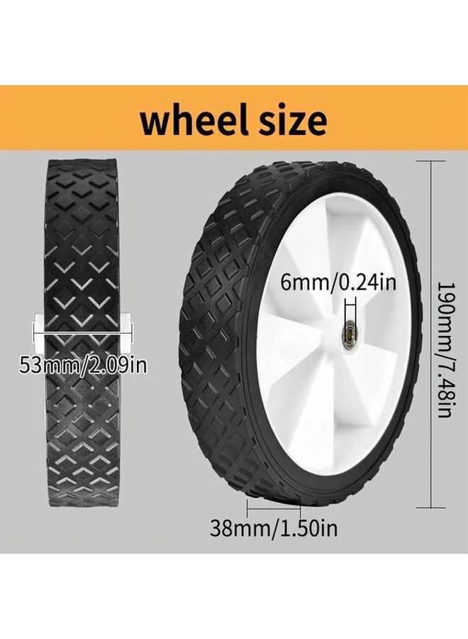 7 48 Inches All Terrain Solid Wheels With 2 Bearings For Handcarts Camping Carts - Image 3