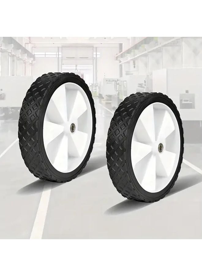 7 48 Inches All Terrain Solid Wheels With 2 Bearings For Handcarts Camping Carts - Image 2