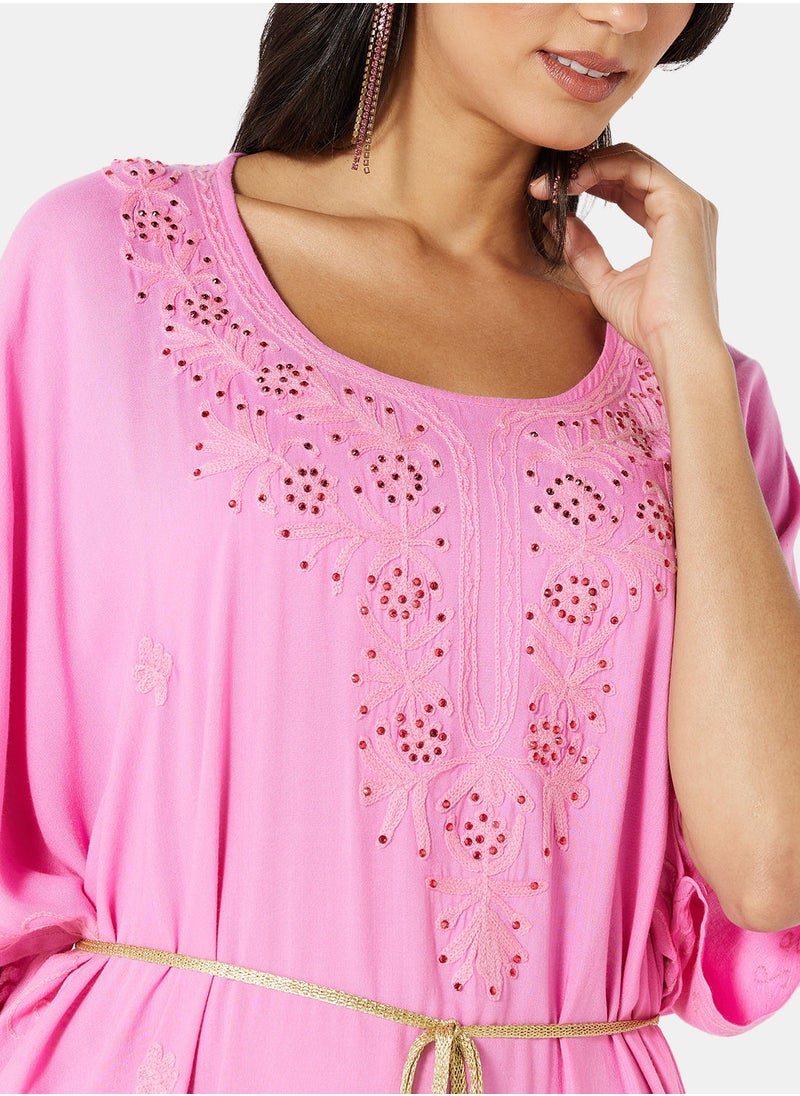 ARABIAN CLOSET EMBROIDERED KAFTAN  - Image 3