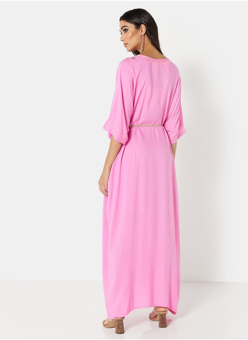 ARABIAN CLOSET EMBROIDERED KAFTAN  - Image 2