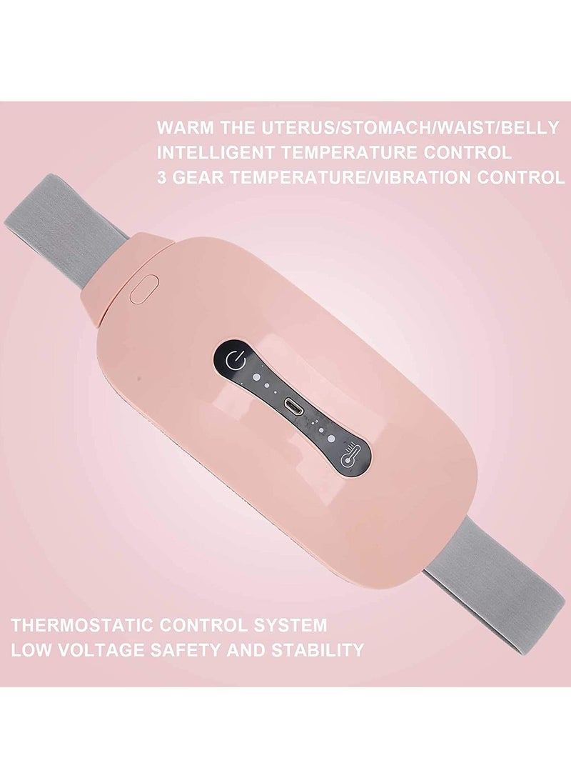 SYOSI - Pain Relief Heating Pad Period Belt Menstrual Cramp Massager with three Heat Levels Massages Modes Rechargeable Electric Fast Warming Belly Gifts for Women Ladies - Image 1