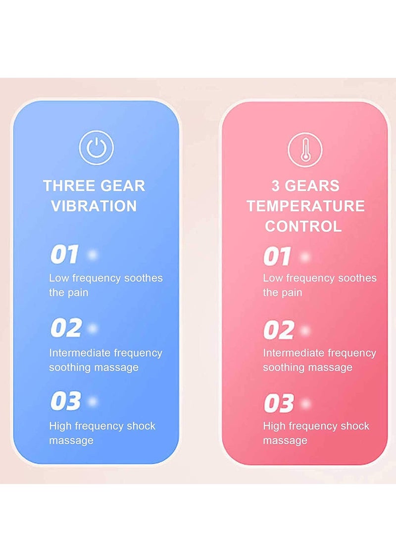 SYOSI - Pain Relief Heating Pad Period Belt Menstrual Cramp Massager with three Heat Levels Massages Modes Rechargeable Electric Fast Warming Belly Gifts for Women Ladies - Image 1