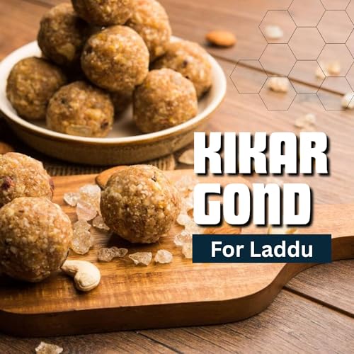 BrijBooti بريجبوتي صمغ البابل العضوي لللادو - (100 غرام) صمغ الكيكار - صمغ عربي - صمغ البابل - صمغ صالح للأكل - دينك - صمغ الكاروفيلام - جودة تصدير ممتازة | معتمد من FSSAI و GMP و ISO - Image 4