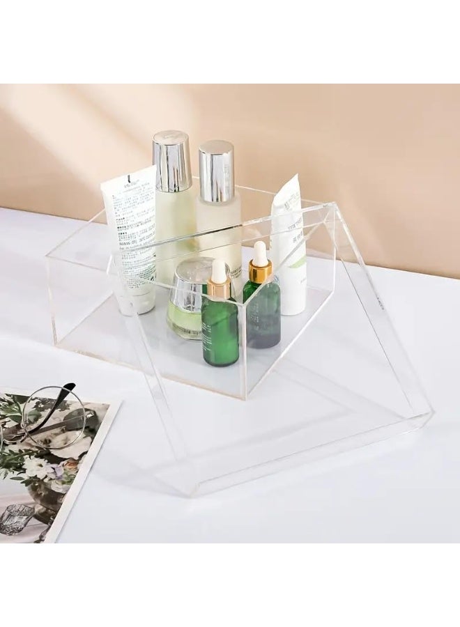 SLASA Clear Acrylic Square Gift Box (8x8x3 Inch) – Transparent Display & Storage Container for Gifts, Holiday Packaging & Desktop Organization - Image 4