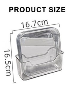 ShebSheb 6 PCS Dinner Plates With Bottom Base,Teacup Tray Plate with Holder,Square Snack Plate  - Image 2