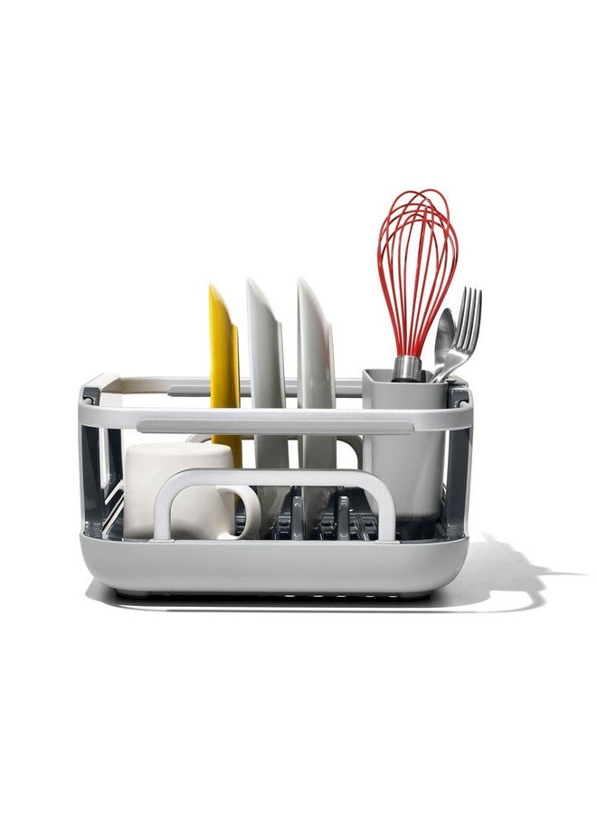 OXO Good Grips Sink Aluminum Dish Rack, Grey, One Size - Image 3