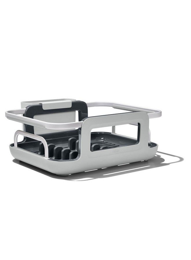 OXO Good Grips Sink Aluminum Dish Rack, Grey, One Size - Image 1