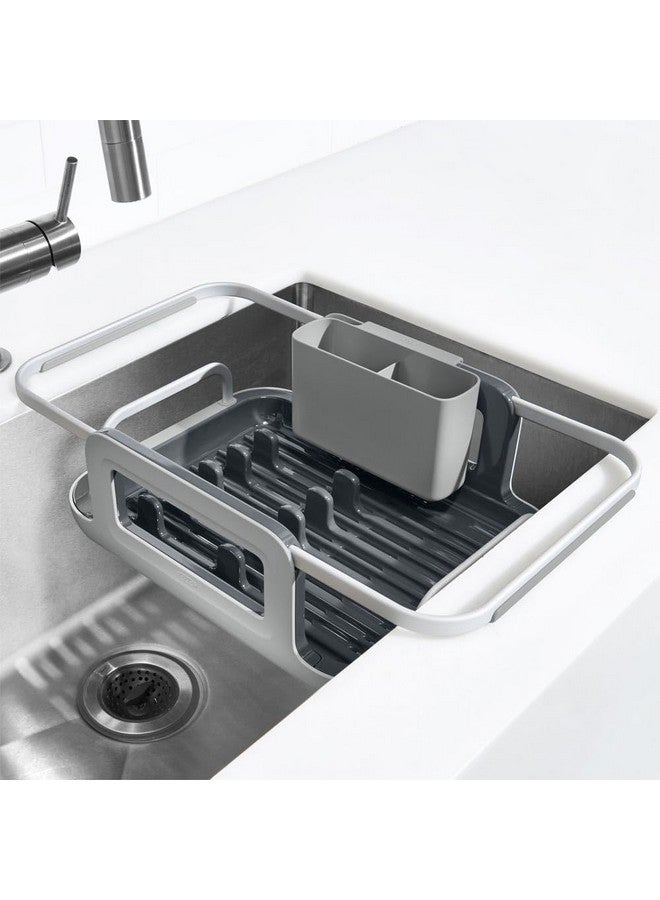 OXO Good Grips Sink Aluminum Dish Rack, Grey, One Size - Image 4